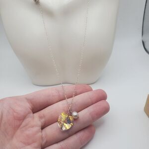 925 sterling silver‎ Swarovski crystal heart timeless classic necklace
